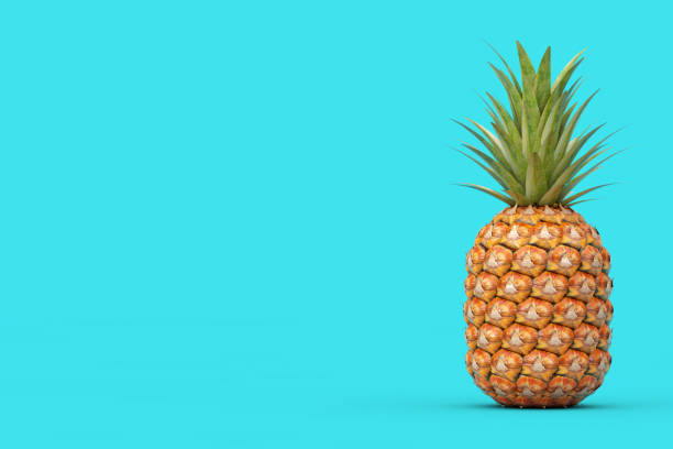 istock Fresh Ripe Tropical Healthy Nutrition Pineapple Fruit. 3d Rendering 1293700070