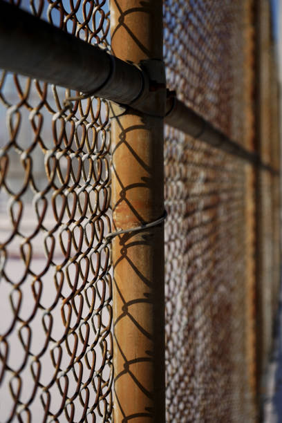 istock A metal fence 1293703553