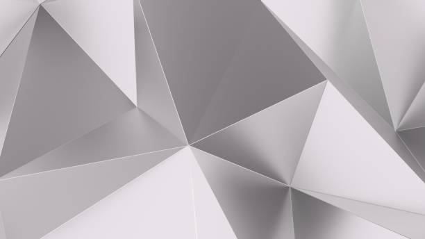 istock 8K Ultra HD 3D Illustration. Abstract shining silver background. 3d rendering. 1293707737