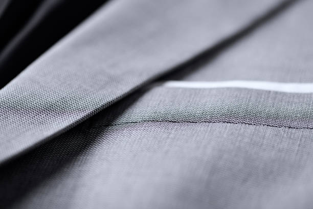 istock Close up of men's suit with pocket square. Copy space. 1293709999