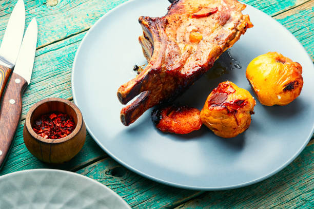 istock Rib meat with quince 1293710842