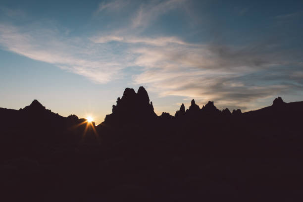istock Silhouette Of Rock Formation Against Sky During Sunset 1293715502