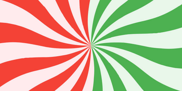 istock Background of two different flavors of candy. Modern flat illustration. Sweet candy. 1293723093