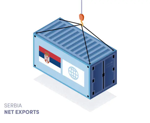 Vector illustration of Serbia Customs Tariffs Infographic Design