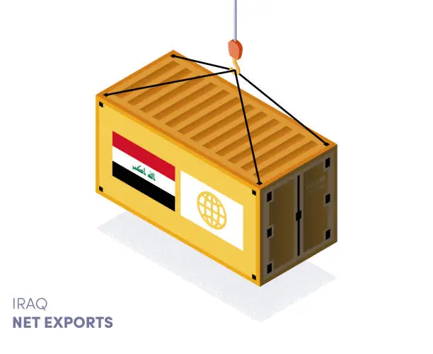 Vector illustration of Iraq Customs Tariffs Infographic Design