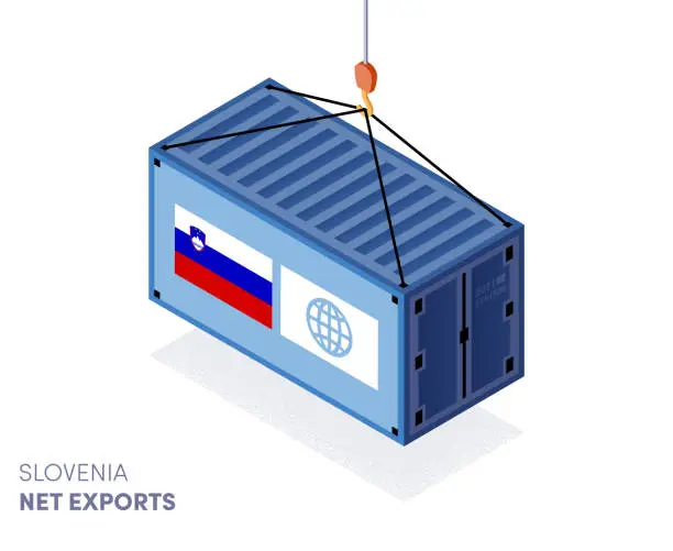 Vector illustration of Slovenia Customs Tariffs Infographic Design