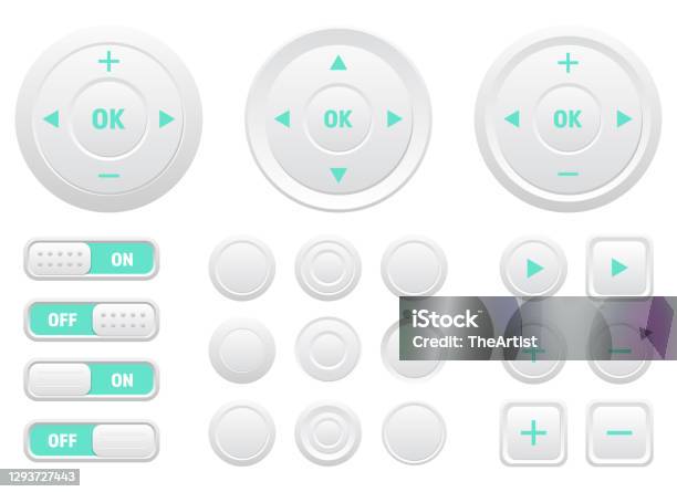 Photo Control Buttons Multimedia Control Buttons Vector Design Illustration Isolated On White ...