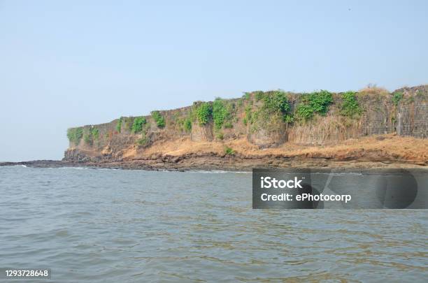 Partial View Of Suvarnadurg Is A Fort That Is Located Between Mumbai And Goa On A Small Island In The Arabian Sea Near Harnai In Konkan Stock Photo - Download Image Now