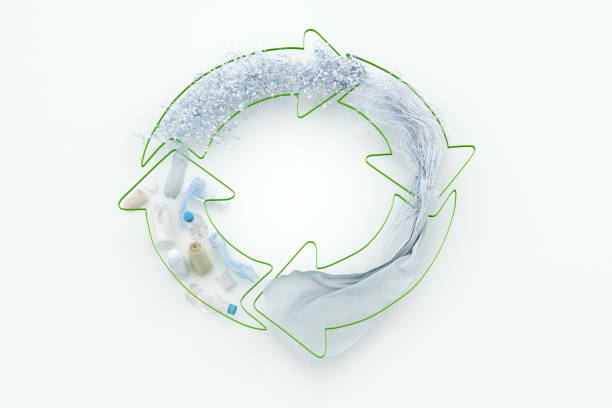 recycling plastic loop stock photo