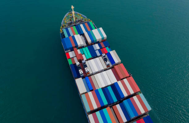istock Ship of Business Logistics Cargo and the map global partner connection of Container Cargo freight ship for Import Export ,which The logistic and transportation of International image 1293733162