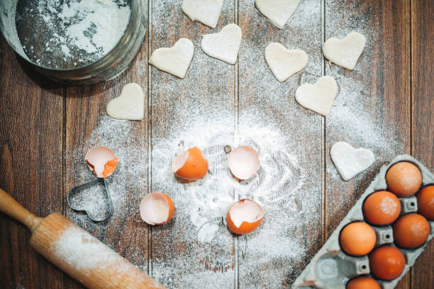istock Making heart shape Valentine's day cookies 1293735438