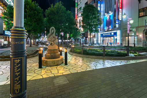 Large group of pedestrians at Shibuya Crossing in Tokyo the capital of Japan.