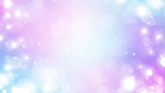 Soft blue, purple and white abstract gradient bokeh background