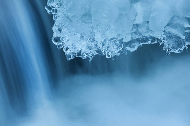 istock Winter, Orangeville Creek Cascade Framed by Ice 1293756778