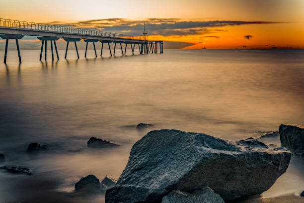 Sunrise at Badalona city