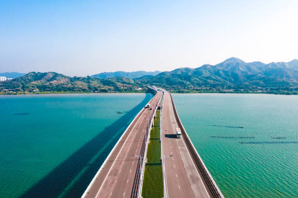 istock Aerial view of Shenzhen Bay Bridge 1293758792