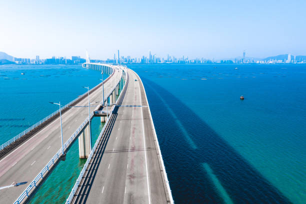 istock Aerial view of Shenzhen Bay Bridge 1293758813