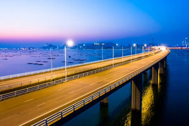 istock Aerial view of Shenzhen Bay Bridge 1293759033