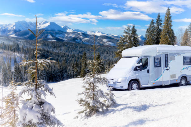 istock Vacations in Poland - winter with camper in the Tatra Mountains 1293765636