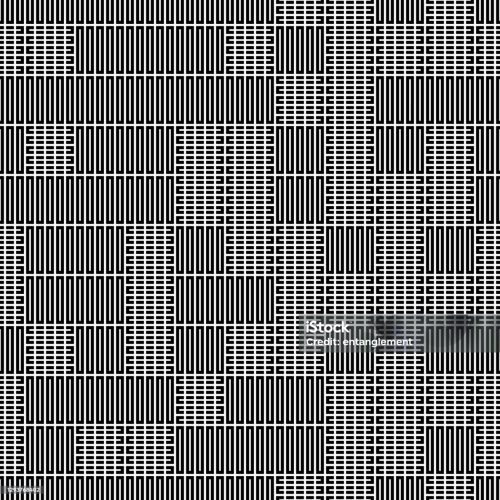 Horizontal S Pattern Seamless Pattern With Horizontal And Vertical Black Segments Stock ...