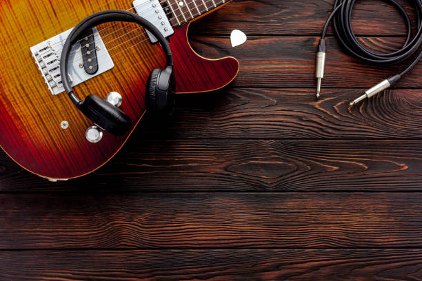 istock Beautiful electric guitar 1293769800