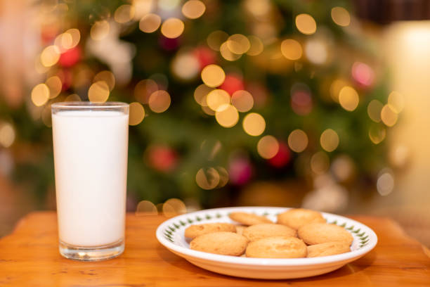 istock Cookies and milk for santa 1293770792