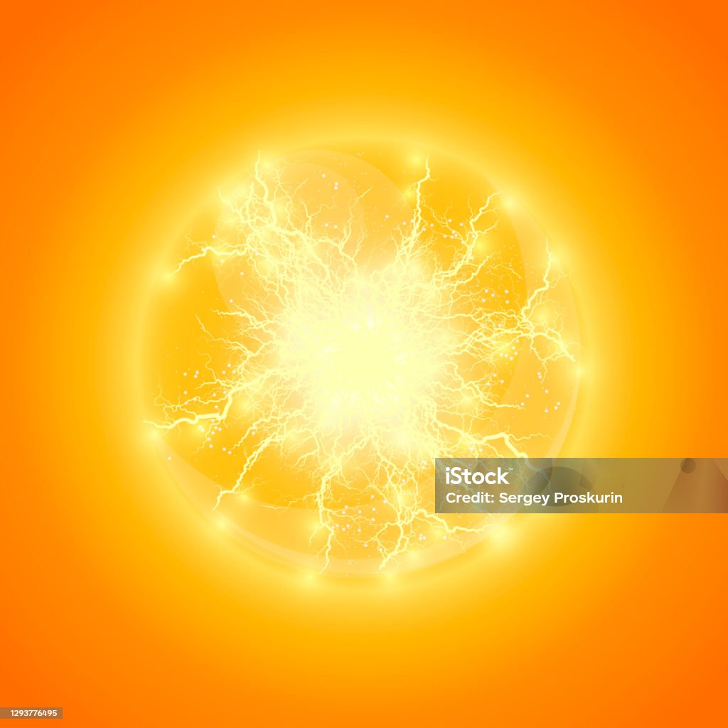 Lightning Explode Lightning Lightning Lightning Collision Powerful Electrical Explosion ...