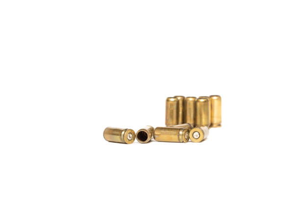 istock pistol cartridges and casings 1293784276