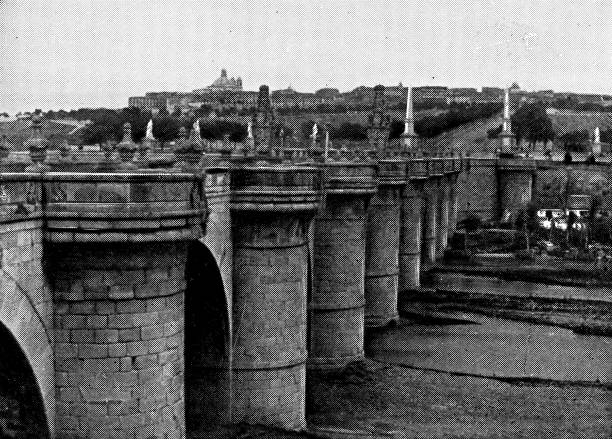 istock Puente de Toledo Bridge in Madrid, Spain - 19th Century 1293790669