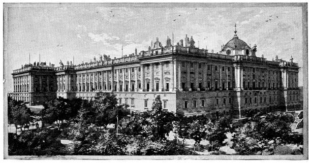 istock Royal Palace of Madrid in Madrid, Spain - 19th Century 1293790671
