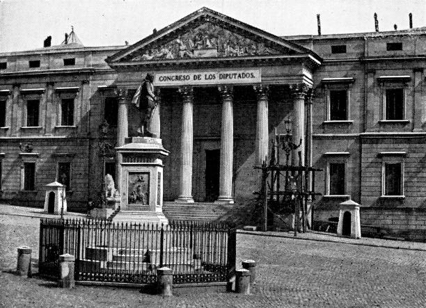 istock Palacio de las Cortes in Madrid, Spain - 19th Century 1293790746