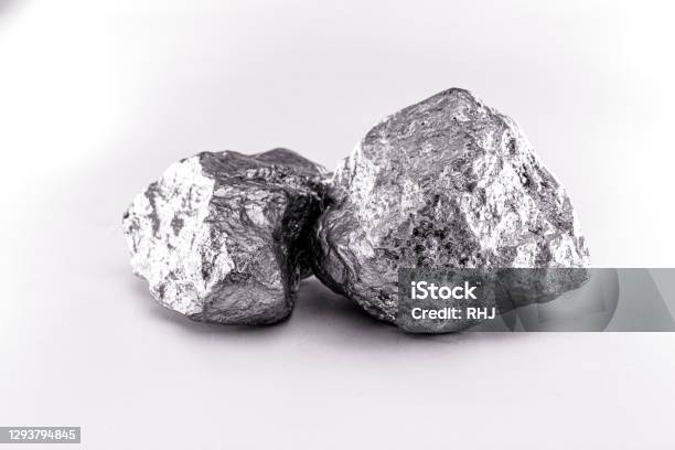 High Purity Polycrystalline Silicon From Freiberg Germany Isolated On White Background Stock Photo - Download Image Now