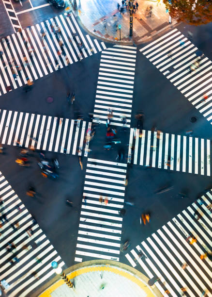 istock Traffic and people cross a busy intersection in Ginza 1293794967