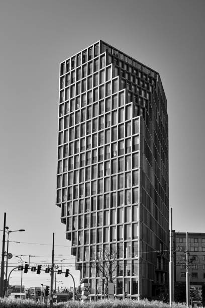 istock Facade of a modern skyscraper in Poznan 1293795766