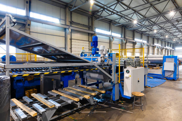 istock audit at a modern enterprise, automatic raw material accounting system at the plant 1293796461