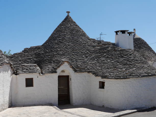 Trullo house in Alberobello,Italy stock photo