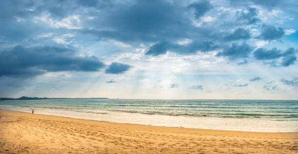 istock Tropical Thai beach nature landscape at sunset 1293807201