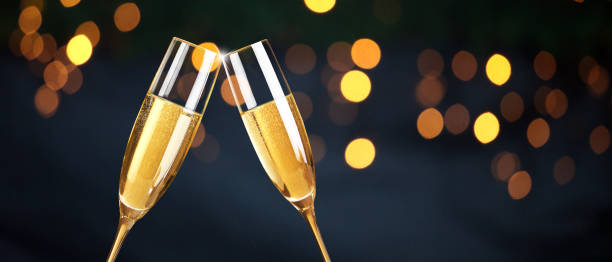 istock New years eve celebration background with champagne 1293810111