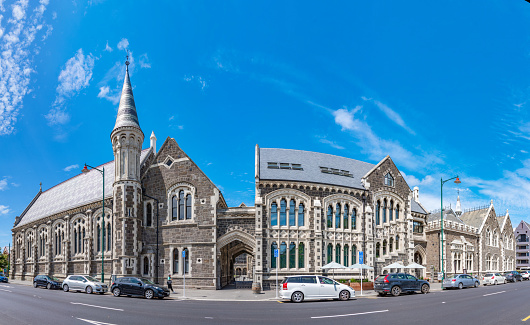 Christchurch, New Zealand, January 21, 2020: Teece museum at Christchurch during a sunny day in summer, New Zealand