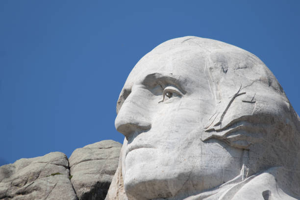 Profile of George Washington at Mount Rushmore National Monument