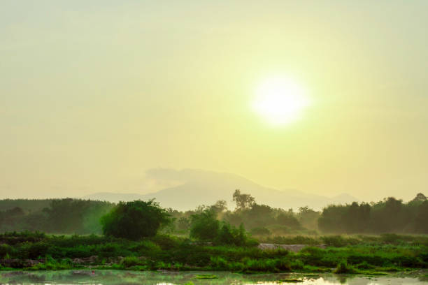 istock Sunrise over the mountains on a cloudy morning 1293826140