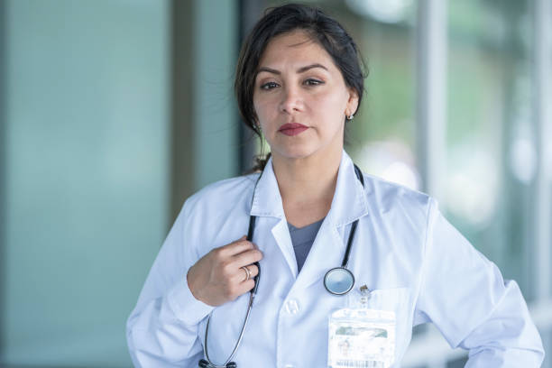istock Female doctor looking serious 1293826205