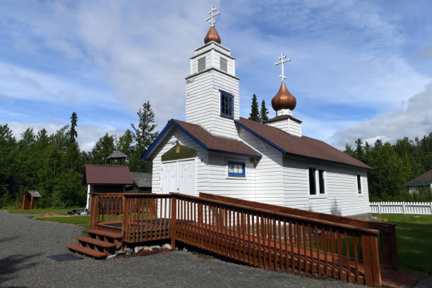 istock Russian orthodox church in Alaska 1293826969
