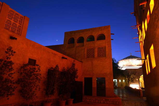 istock Dubai old town at night 1293827712