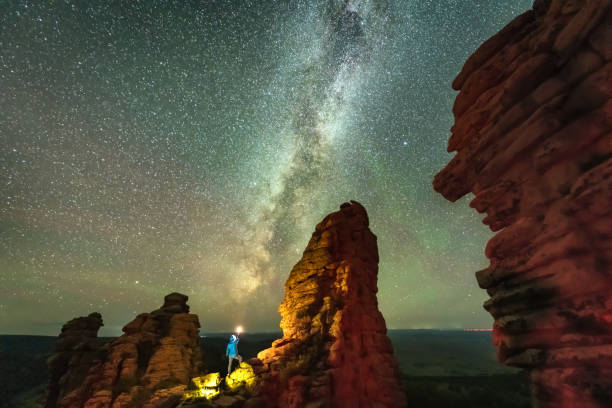 istock Explore the mystery of the starry sky 1293836022