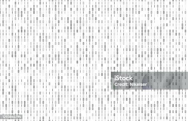 01010 Background Stream Of Binary Code Black And White Background With Two Binary Digits ...