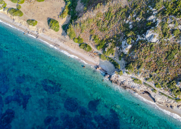 istock The Karia road by drone on the Mediterranean coast. 1293855344