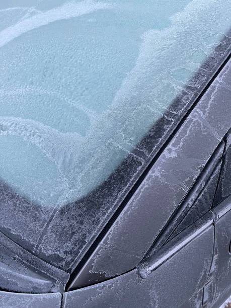 istock Frozen Car in winter morning 1293856624