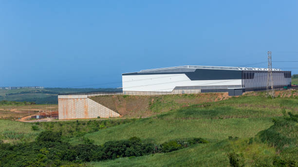 istock Countryside New Warehouse Building Landscape 1293867054