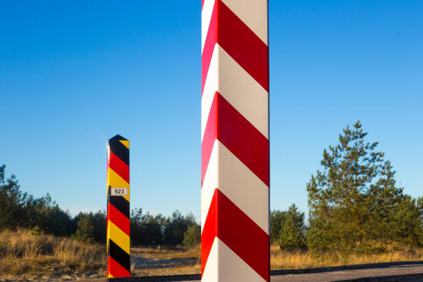 istock Border posts of Poland and Germany 1293870595